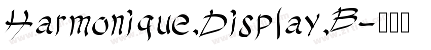 Harmonique Display B字体转换